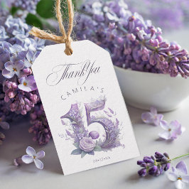 Sprookjestuin Quinceanera Lavendel/Lilac ID1030 Cadeaulabel