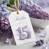 Sprookjestuin Quinceanera Lavendel/Lilac ID1030 Cadeaulabel