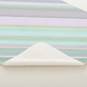 Sprookjestuin Roze, Paars, en Mint Streep Sherpa Deken (3/4)