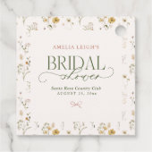 Sprookjestuin & Strikken Bruidsmeisjeshower Bedankjes Labels (Achterkant)