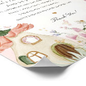 sprookjestuin tijd capsule party teken poster (Hoek)