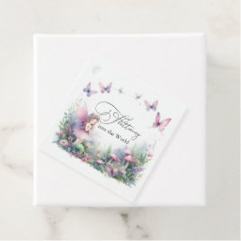 Sprookjestuin & Vlinder Fladder Liefde Baby Shower Bedankjes Labels