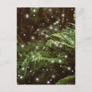 Sprookjesvarens in het bos sterren cottagecore briefkaart