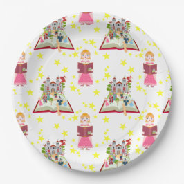 Sprookjesverhalen Meisje Verjaardagsfeest Papieren Bordje