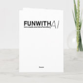 Sprookjesverjaardag en magische kleurplaat kaart (Achterkant)