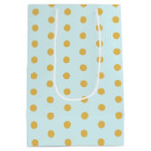 Sprookjesverjaardag Teal Goud Roze Prinses Sprookj Medium Cadeauzakje (Achterkant)