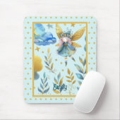 Sprookjesverjaardag Teal Goud Roze Prinses Sprookj Muismat (Met muis)