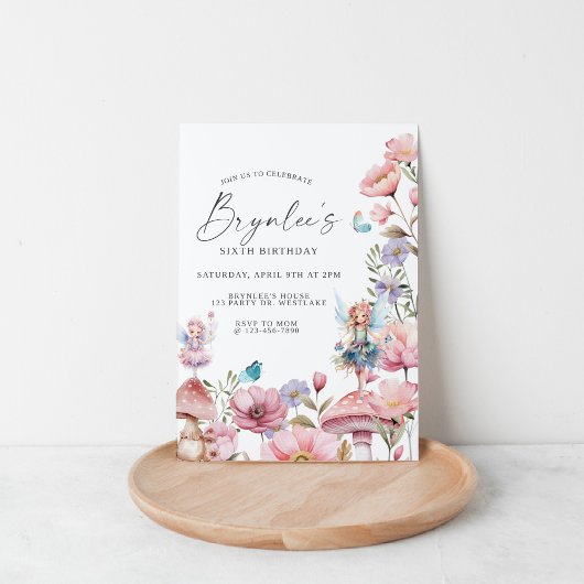 Sprookjesverjaardag, tuinfeest, betoverd, grillig kaart