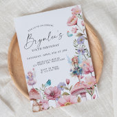 Sprookjesverjaardag, tuinfeest, betoverd, grillig kaart