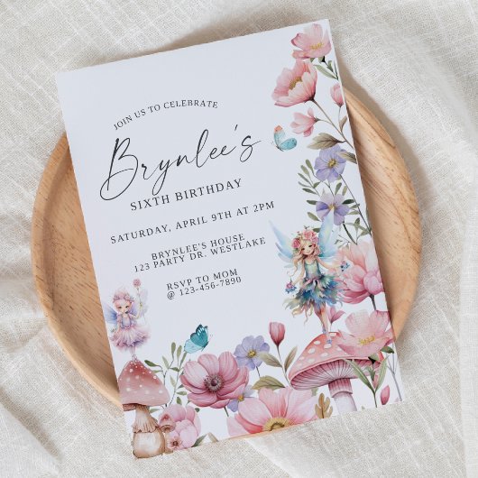 Sprookjesverjaardag, tuinfeest, betoverd, grillig kaart