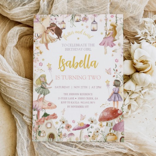 SPROOKJESVERJAARDAG UITNODIGING SPROOKJESTUIN VERJ