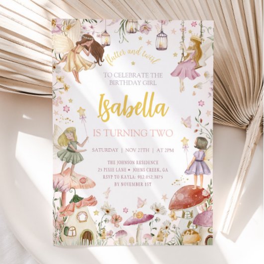 SPROOKJESVERJAARDAG UITNODIGING SPROOKJESTUIN VERJ