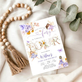 Sprookjesverjaardagsuitnodiging meisje kaart