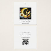 Sprookjesvleugel Bloem Maansnoer Sieraden Delights Vierkante Visitekaartjes (Voorkant /achterkant)