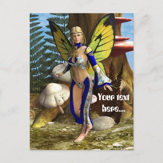 Sprookjesvlinder Briefkaart (Voorkant)
