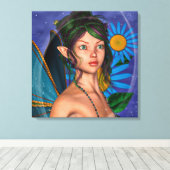 Sprookjesvlinder Canvas Afdruk (Insitu (Houten vloer))