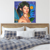 Sprookjesvlinder Canvas Afdruk (Insitu (Slaapkamer))