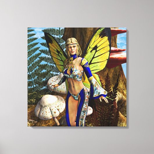 Sprookjesvlinder Canvas Afdruk (Voorkant)