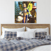 Sprookjesvlinder Canvas Afdruk (Insitu (Slaapkamer))