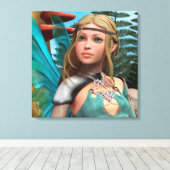 Sprookjesvlinder Canvas Afdruk (Insitu (Houten vloer))