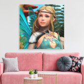 Sprookjesvlinder Canvas Afdruk (Insitu (Woonkamer))