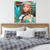 Sprookjesvlinder Canvas Afdruk (Insitu (Slaapkamer))