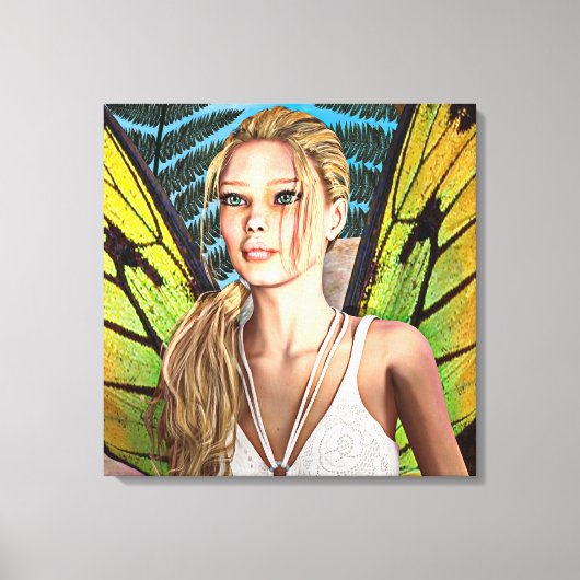 Sprookjesvlinder Canvas Afdruk (Voorkant)