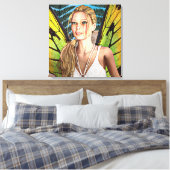 Sprookjesvlinder Canvas Afdruk (Insitu (Slaapkamer))