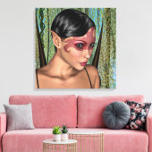 Sprookjesvlinder Canvas Afdruk (Insitu (Woonkamer))