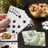 Sprookjesvlinder In een Madeliefjestuin Pokerkaarten (Insitu)