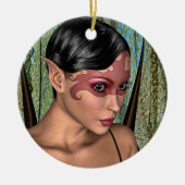 Sprookjesvlinder Keramisch Ornament (Voorkant)