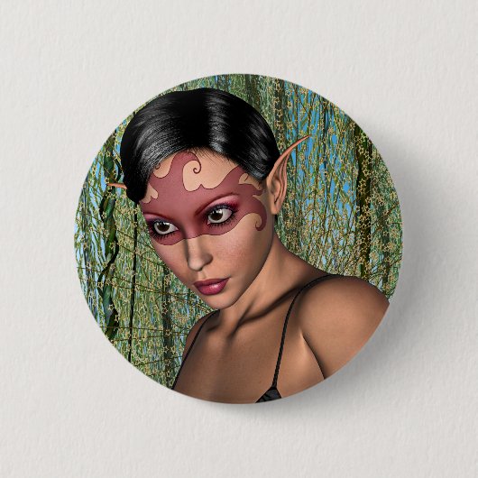 Sprookjesvlinder Ronde Button 5,7 Cm (Voorkant)