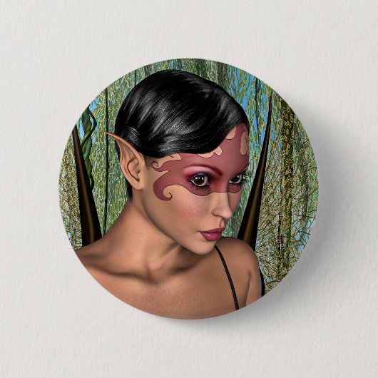 Sprookjesvlinder Ronde Button 5,7 Cm (Voorkant)
