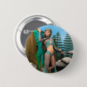 Sprookjesvlinder Ronde Button 5,7 Cm (Voorkant /achterkant)