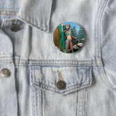 Sprookjesvlinder Ronde Button 5,7 Cm (In situ)