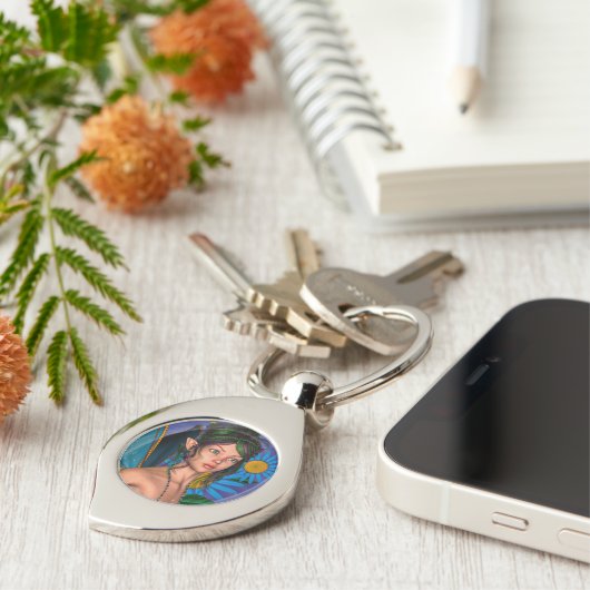 Sprookjesvlinder Sleutelhanger (Zijkant)