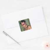 Sprookjesvlinder Vierkante Sticker (Envelop)