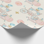 Sprookjeswagen Royal Fleur Gold Blush Ivoor Cadeaupapier (Hoek)