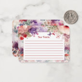 Sprookjeswensen Tijdscapsule Eerste Verjaardagsfee Notitiekaartje (Voorkant / Achterkant in situ)