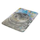 Sprookjeszegel in de oceaan van bloemen badmat (Gekanteld)