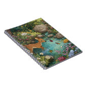 Sprookshert in betoverde bosvijver kunst notitieboek (Rechterzijde)