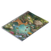 Sprookshert in betoverde bosvijver kunst notitieboek (Linkerzijde)