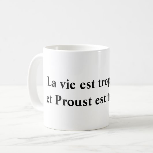 Sproosttrommel lang koffiemok (Voorkant links)