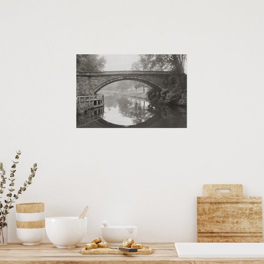 Sprotbrough Bridge,  foto van de Don Poster (Keuken)