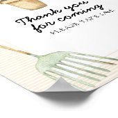 Sprout baby shower - Bedankt voor uw komst Poster (Hoek)