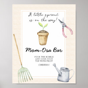 Sprout baby shower - Momosa bar Poster