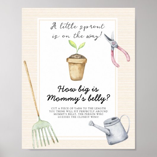 Sprout - hoe groot is mama's buik spel poster (Voorkant)