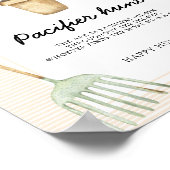 Sprout - speen jacht baby shower spel poster (Hoek)