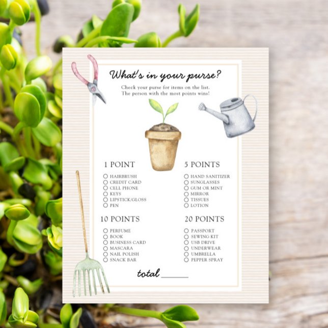 Sprout - Wat zit er in je tas baby shower spel (Creator heeft geüpload)