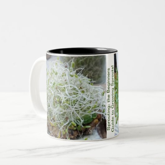 Sprouting: de Gids van Beginners aan Groeiende Spr Tweekleurige Koffiemok (Voorkant links)